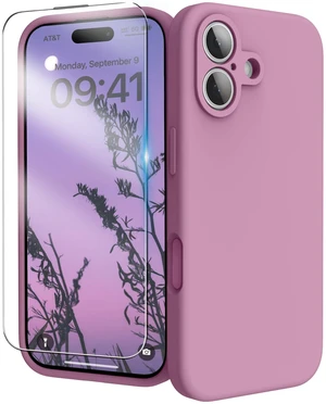 for iPhone 17 Case with Screen Protector, Lilac Purple | Camera Protection, Liquid Silicone, Anti-Scratch Soft Microfiber Lining, Shockproof Cover for iPhone 17 Case with Screen Protector, Lilac Purple | Camera Protection, Liquid Silicone, Anti-Scratch Soft Microfiber Lining, Shockproof Cover