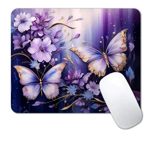 IMAYONDIA Small Mouse Pad Cute, Purple Gold Butterfly Mouse Pads, Modern Flowers Mousepad for Women Girls, Beutiful Mouse Mat Computer Laptop Office, 9.5 X 7.9 Inch IMAYONDIA Small Mouse Pad Cute, Purple Gold Butterfly Mouse Pads, Modern Flowers Mousepad for Women Girls, Beutiful Mouse Mat Computer Laptop Office, 9.5 X 7.9 Inch