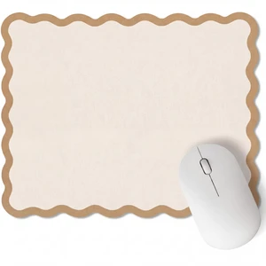 Cute Scalloped Mouse Pad Non-Slip Mousepad 9.8x7.9in,Beige | Rubber Base Desk Mat,Waterproof Fabric,Scalloped Edge Design,Computer Accessories for Office gaming home ,Preppy Aesthetic Cute Scalloped Mouse Pad Non-Slip Mousepad 9.8x7.9in,Beige | Rubber Base Desk Mat,Waterproof Fabric,Scalloped Edge Design,Computer Accessories for Office gaming home ,Preppy Aesthetic