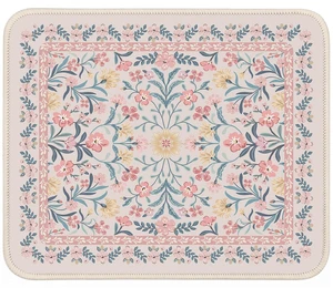 Aesthetic Small Mouse Pad, 9.5x7.9in,Home Office, Pink Floral | Pink Mini Portable Travel Mousepad, Anti-Slip and Comfortable Cloth Mouse Mat with Stitched Edges for Computer Aesthetic Small Mouse Pad, 9.5x7.9in,Home Office, Pink Floral | Pink Mini Portable Travel Mousepad, Anti-Slip and Comfortable Cloth Mouse Mat with Stitched Edges for Computer