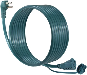 10FT Green Outdoor Extension Cable for Outdoor Use - 90 Degree Flat Plug 3Prong Extension Cord, SJTW External 16AWG Waterproof Garden Extension Lead,Rating for 125V 13A 1625W for Outdoor Lights 10FT Green Outdoor Extension Cable for Outdoor Use - 90 Degree Flat Plug 3Prong Extension Cord, SJTW External 16AWG Waterproof Garden Extension Lead,Rating for 125V 13A 1625W for Outdoor Lights