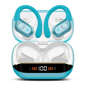 Earbuds Bluetooth 5.4 Headphones Stereo 75H Sports Wireless, Blue | Over Ear Buds with Earhooks, LED Display Bluetooth Earbuds with 4 ENC Mic, IP7 Waterproof Earphone for Running Earbuds Bluetooth 5.4 Headphones Stereo 75H Sports Wireless, Blue | Over Ear Buds with Earhooks, LED Display Bluetooth Earbuds with 4 ENC Mic, IP7 Waterproof Earphone for Running
