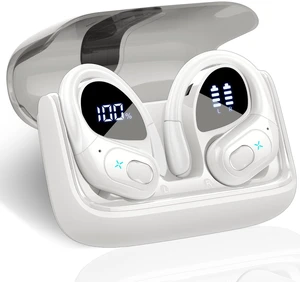 Wireless Earbuds Sport,Bluetooth Earbuds Stereo Deep Bass Over Ear Bud for Gym/Workout, White Wireless Earbuds Sport,Bluetooth Earbuds Stereo Deep Bass Over Ear Bud for Gym/Workout, White