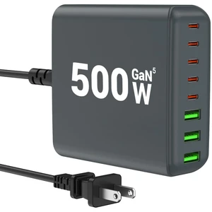 500W USB C Charger Block, 8-Port USB C Charging Station Fast Charging PD 120W PC Laptop Charger Adapter for MacBook Pro/Air/All iPad,DELL, iPhone 17/16/15/14/13/Pro Max/Galaxy(Grey) 500W USB C Charger Block, 8-Port USB C Charging Station Fast Charging PD 120W PC Laptop Charger Adapter for MacBook Pro/Air/All iPad,DELL, iPhone 17/16/15/14/13/Pro Max/Galaxy(Grey)
