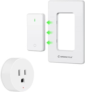 Remote Control Outlet with Detachable Wireless Light Switch | No Wiring Needed,500FT Long Range,Programmable,IP66 Waterproof Wall Switch,15A 1500W LED for Lamps,Fans,Household Appliances Remote Control Outlet with Detachable Wireless Light Switch | No Wiring Needed,500FT Long Range,Programmable,IP66 Waterproof Wall Switch,15A 1500W LED for Lamps,Fans,Household Appliances