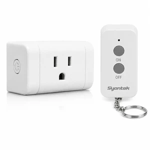 Wireless Outlet Switch, Remote Plug in for Lights Indoor. RF Outlet Adapter, Programmable Electrical Light Switch. Smart Plug Alternative No WiFi Needed. Battery Remote1 Remote + 1 Outlet Wireless Outlet Switch, Remote Plug in for Lights Indoor. RF Outlet Adapter, Programmable Electrical Light Switch. Smart Plug Alternative No WiFi Needed. Battery Remote1 Remote + 1 Outlet
