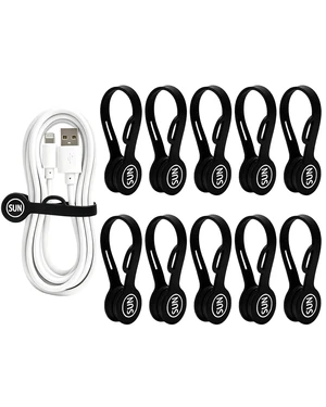 Magnetic Cord Organizer Cable Cord Organizer Magnet Clips Design Patented Silicone Twist Tie Strap Holder Cord Wrap Keepers Reusable Multi-Purpose Home Office School Gifts 10 Pack Black Magnetic Cord Organizer Cable Cord Organizer Magnet Clips Design Patented Silicone Twist Tie Strap Holder Cord Wrap Keepers Reusable Multi-Purpose Home Office School Gifts 10 Pack Black