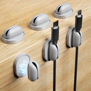 6 Pack Magnetic Cable Clips, Adjustable Cord Holder for Under Desk Cable Management, Adhesive Charger Wire Organizer Keeper for Home Office Desk Phone Car Wall Desktop Nightstand (Gray) 6 Pack Magnetic Cable Clips, Adjustable Cord Holder for Under Desk Cable Management, Adhesive Charger Wire Organizer Keeper for Home Office Desk Phone Car Wall Desktop Nightstand (Gray)