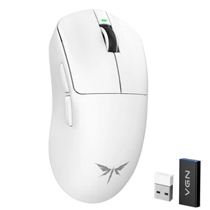 Dragonfly F1 MOBA Wireless Gaming Mouse, 55g Ultralight, PAW3395 26K DPI Optical Sensor, Optimized Tactile Click Feel, Anti-Slip Silver Coating Grip, 4000Hz Polling Supported, Esports Mouse, White Dragonfly F1 MOBA Wireless Gaming Mouse, 55g Ultralight, PAW3395 26K DPI Optical Sensor, Optimized Tactile Click Feel, Anti-Slip Silver Coating Grip, 4000Hz Polling Supported, Esports Mouse, White