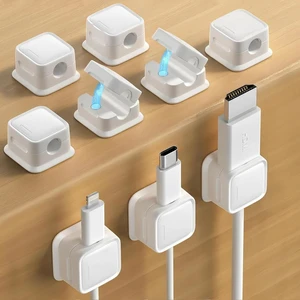 Cord Organizer, Magnetic Cable Clips, Under Desk Management, White | 0.27in Cable Compatible,Strong Adheive Wire Holder Keeper,Easy Open Phone Charger Holder for Home Car Desk Nightstand Office Cord Organizer, Magnetic Cable Clips, Under Desk Management, White | 0.27in Cable Compatible,Strong Adheive Wire Holder Keeper,Easy Open Phone Charger Holder for Home Car Desk Nightstand Office