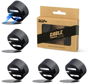 Magnetic Cord Clips Black, Silicone Cord Organizer Magnet Cable Holder Charging Cable Management Cord Keeper with Adhesive Metal Disc (5 Piece, Large Size) Magnetic Cord Clips Black, Silicone Cord Organizer Magnet Cable Holder Charging Cable Management Cord Keeper with Adhesive Metal Disc (5 Piece, Large Size)