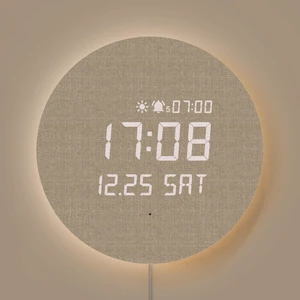 Full Moon LED Silent Wooden Digital Wall Clock with Remote Control, Backlight Nightlight Digital Wood Wall Clock, Sunrise Alarm Melody, 5 Level Brightness Modern Decorative Office Livingroom Full Moon LED Silent Wooden Digital Wall Clock with Remote Control, Backlight Nightlight Digital Wood Wall Clock, Sunrise Alarm Melody, 5 Level Brightness Modern Decorative Office Livingroom