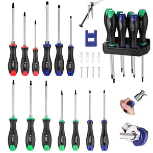 24PCS Magnetic Screwdriver Set, Go-Thru Screwdriver with Organizer | Ergonomic Grip & Wall StorageMagnetic Tips for Easy Use;Chrome-Plated Steel Construction;Heavy-Duty Use 24PCS Magnetic Screwdriver Set, Go-Thru Screwdriver with Organizer | Ergonomic Grip & Wall StorageMagnetic Tips for Easy Use;Chrome-Plated Steel Construction;Heavy-Duty Use