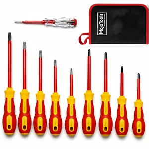 10-Piece 1000V Insulated Screwdriver Set, Magnetic Tip Electrician Screwdriver Set 10-Piece 1000V Insulated Screwdriver Set, Magnetic Tip Electrician Screwdriver Set