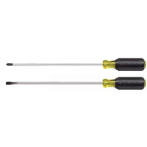 85072 2-Piece Screwdriver Se, Made in USA, with Long Blade Slotted and Phillips Screwdrivers, Heat Treated Shafts and Cushioned Grips 85072 2-Piece Screwdriver Se, Made in USA, with Long Blade Slotted and Phillips Screwdrivers, Heat Treated Shafts and Cushioned Grips