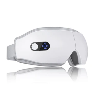 Eye Massager with Heat, Vibration and Bluetooth Music for Migraine Headache Relief, Cordless Heated Eye Mask with 6 Massage Modes, Relaxation -Mothers Day Gifts for Mom Wife -White Eye Massager with Heat, Vibration and Bluetooth Music for Migraine Headache Relief, Cordless Heated Eye Mask with 6 Massage Modes, Relaxation -Mothers Day Gifts for Mom Wife -White