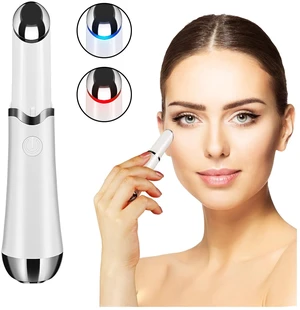 Eye Massager Wand, Chargeable Facial Massager for Eye Bag, White | Facial massager wand with micro USB cable, under eye massager for help target puffiness under eye, eye bags and dark circles Eye Massager Wand, Chargeable Facial Massager for Eye Bag, White | Facial massager wand with micro USB cable, under eye massager for help target puffiness under eye, eye bags and dark circles