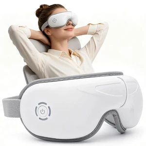 Eye Massager with Heat, Soothing Vibration Migraine Mask & Foldable Mask | Steady Heat, Soft Air Compression, Bluetooth Music, 15-Min Auto-Off, Foldable Mask For Daily Eye Relief Eye Massager with Heat, Soothing Vibration Migraine Mask & Foldable Mask | Steady Heat, Soft Air Compression, Bluetooth Music, 15-Min Auto-Off, Foldable Mask For Daily Eye Relief
