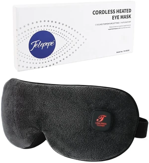 Heated Eye Mask, Cordless Warm Eye Compress for Dry Eyes Blepharitis, Light Blocking Heat Eye Mask for Men Women, 1000mAh Rechargeable Battery and Washable Cover (Black) Heated Eye Mask, Cordless Warm Eye Compress for Dry Eyes Blepharitis, Light Blocking Heat Eye Mask for Men Women, 1000mAh Rechargeable Battery and Washable Cover (Black)