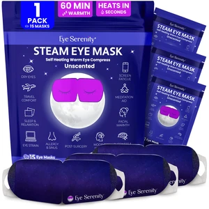 Eye Serenity Steam Eye Mask, Heated Eye Mask Fast Relief for Stye Unscented | Relaxation Gifts for Women and Men, Self Heating Warm Compress for Dry Eyes, Moist Heat for Puffy Sensitive Eyes, Travel Eye Serenity Steam Eye Mask, Heated Eye Mask Fast Relief for Stye Unscented | Relaxation Gifts for Women and Men, Self Heating Warm Compress for Dry Eyes, Moist Heat for Puffy Sensitive Eyes, Travel