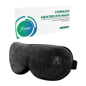 Heated Eye Mask for Dry Eyes, Cordless Warm Eye Compress, 4 Heat Levels, 4-Level Timing, 1000mAh Rechargeable, Blepharitis, Styes, Washable Cover, Travel, Gifts for Family(Black) Heated Eye Mask for Dry Eyes, Cordless Warm Eye Compress, 4 Heat Levels, 4-Level Timing, 1000mAh Rechargeable, Blepharitis, Styes, Washable Cover, Travel, Gifts for Family(Black)