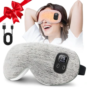 Heated Eye Mask, Cordless Rechargeable Eye Compress | Eye Relief, Improved Sleep, Washable Eye Mask, 4 Heat Levels, 4-Level Timing - Gray Heated Eye Mask, Cordless Rechargeable Eye Compress | Eye Relief, Improved Sleep, Washable Eye Mask, 4 Heat Levels, 4-Level Timing - Gray