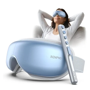 Eyeris 1 Eye Massager with Heat, Sleep Mask with Remote Control | Vibration & Compression for Eye Strain and Head Tension, Bluetooth Music, FSA Eligible HSA, Blue Eyeris 1 Eye Massager with Heat, Sleep Mask with Remote Control | Vibration & Compression for Eye Strain and Head Tension, Bluetooth Music, FSA Eligible HSA, Blue