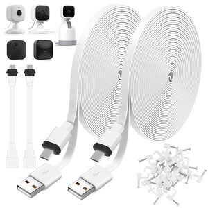 2Pack 25FT Power Cable for Blink Mini2,Blink Mini,Blink Outdoor 4 (4th Gen)/Blink (3rd Gen) XT3/XT2/XT,Extension Cable Continuously Charging Your Blink Cam(Plug and Camera are Not Included) 2Pack 25FT Power Cable for Blink Mini2,Blink Mini,Blink Outdoor 4 (4th Gen)/Blink (3rd Gen) XT3/XT2/XT,Extension Cable Continuously Charging Your Blink Cam(Plug and Camera are Not Included)