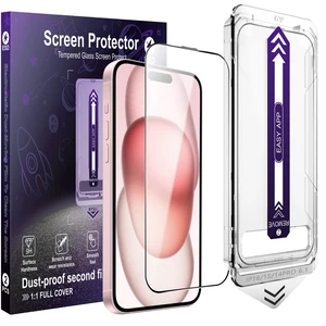 [2-Pack Screen Protector for iPhone iPhone 14 Pro / 15/16, Auto Alignment Installation Frame, Military-Grade Tempered Glass, Full Coverage [2-Pack Screen Protector for iPhone iPhone 14 Pro / 15/16, Auto Alignment Installation Frame, Military-Grade Tempered Glass, Full Coverage