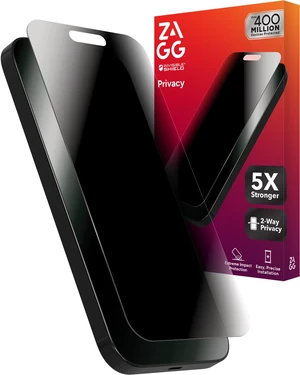 Glass Elite Privacy Screen Protector for iPhone 16 Pro | 2-Way Privacy Filter, Ultra-Strong Tempered Glass, 5X Stronger, Smudge-Free, Easy Install, InvisibleShield, Recycled Content