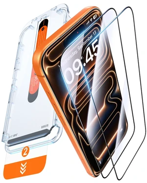 Top 9H++ Glass 2 Pack for iPhone 17 Pro Screen Protector 6.3'' | 13FT Drop Tested, Stronger Edge Protection, Military-Grade Armor, Case Friendly, Easy Installation, Bubble-Free, Anti-Scratch Top 9H++ Glass 2 Pack for iPhone 17 Pro Screen Protector 6.3'' | 13FT Drop Tested, Stronger Edge Protection, Military-Grade Armor, Case Friendly, Easy Installation, Bubble-Free, Anti-Scratch