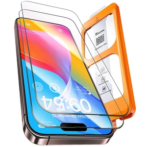 for iPhone 16 Plus / 15 Plus Screen Protector, Easy Installation | Bubble-Free, 9H+ Tempered Glass, 8FT Military Grade Shatterproof, Anti-Scratch, Case Friendly HD Clear 6.7" 2 Pack for iPhone 16 Plus / 15 Plus Screen Protector, Easy Installation | Bubble-Free, 9H+ Tempered Glass, 8FT Military Grade Shatterproof, Anti-Scratch, Case Friendly HD Clear 6.7" 2 Pack