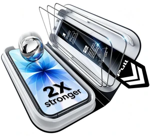 3 Pack for iPhone 17/iPhone 16 Pro Screen Protector, Classic | Easy One-Pull Installation, 2X Impact Absorption, 9H Tempered Glass, Full-Coverage Protection, UltraFit Tray, Bubble-Free 3 Pack for iPhone 17/iPhone 16 Pro Screen Protector, Classic | Easy One-Pull Installation, 2X Impact Absorption, 9H Tempered Glass, Full-Coverage Protection, UltraFit Tray, Bubble-Free