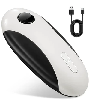 Electric Can Opener, Automatic Rechargeable Smooth Edge Side Cut | One-touch hands-free opener with USB-C charging, 500 mAh battery, smooth side cut and magnetic lid lifter for seniors Electric Can Opener, Automatic Rechargeable Smooth Edge Side Cut | One-touch hands-free opener with USB-C charging, 500 mAh battery, smooth side cut and magnetic lid lifter for seniors