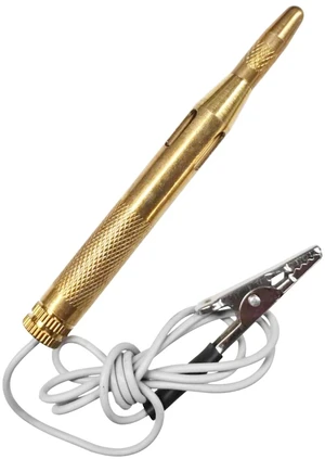 Test Light Automotive, 6V 12V 24V Car Voltage Circuit Tester Pen, Auto Bidirectional Light Tester with LED Lamp Long Probe Extended Wire, Electrical Voltage Tester for Car SUV Truck (Metal) Test Light Automotive, 6V 12V 24V Car Voltage Circuit Tester Pen, Auto Bidirectional Light Tester with LED Lamp Long Probe Extended Wire, Electrical Voltage Tester for Car SUV Truck (Metal)