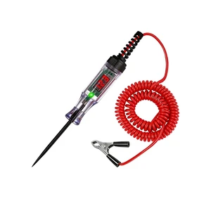 Car Test Light, 5V-110V Vehicle Digital LED Circuit Tester with Alligator Clip and Extended Spring Wire, Automotive Electrical Test Pen, Universal for SUV Automobile Truck Car Test Light, 5V-110V Vehicle Digital LED Circuit Tester with Alligator Clip and Extended Spring Wire, Automotive Electrical Test Pen, Universal for SUV Automobile Truck