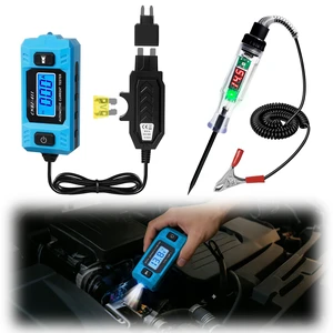 Automotive Circuit Relay Tester & Digital Test Light Kit, Car Electrical 20A 48V High-Precision Blade Fuse Current Checker with LCD, 590V Power Probe Voltage Tester (Battery Not Included) Automotive Circuit Relay Tester & Digital Test Light Kit, Car Electrical 20A 48V High-Precision Blade Fuse Current Checker with LCD, 590V Power Probe Voltage Tester (Battery Not Included)