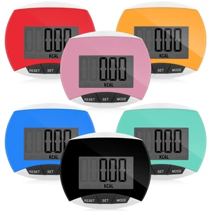 6 Pcs Simple Pedometer for Walking Bulk LCD Step Counter with Calories Burned Portable Step Tracker for Women Seniors Jogging Hiking Running Walking, 6 Colors 6 Pcs Simple Pedometer for Walking Bulk LCD Step Counter with Calories Burned Portable Step Tracker for Women Seniors Jogging Hiking Running Walking, 6 Colors