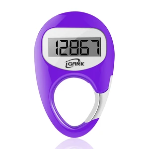 Simple Walking Pedometer 3D Step Counter for Men Women Kids (Purple) Simple Walking Pedometer 3D Step Counter for Men Women Kids (Purple)