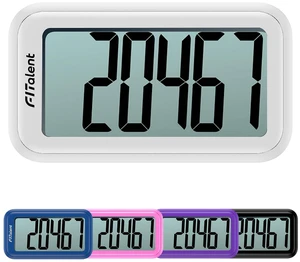 Pedometer for Walking Steps, 3D Accurate Simple Pedometer, Step Counter for Men Women Seniors, Step Tracker with Clip Lanyard, White Pedometer for Walking Steps, 3D Accurate Simple Pedometer, Step Counter for Men Women Seniors, Step Tracker with Clip Lanyard, White