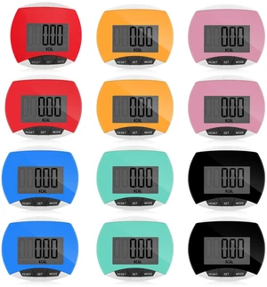 12 Pcs Simple Pedometer for Walking Bulk LCD Step Counter with Calories Burned Portable Step Tracker for Women Seniors Jogging Hiking Running Walking, 6 Colors 12 Pcs Simple Pedometer for Walking Bulk LCD Step Counter with Calories Burned Portable Step Tracker for Women Seniors Jogging Hiking Running Walking, 6 Colors