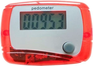 Red Portable Counter Mini Digital LCD Pedometer Sports Walking Running Step Meter Walking Distance Miles, Calorie Counter, Daily Target Monitor, Exercise Time Red Portable Counter Mini Digital LCD Pedometer Sports Walking Running Step Meter Walking Distance Miles, Calorie Counter, Daily Target Monitor, Exercise Time