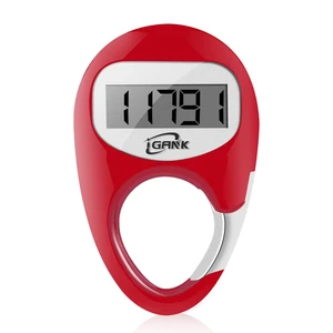 Simple Walking Pedometer 3D Step Counter for Men Women Kids (Red) Simple Walking Pedometer 3D Step Counter for Men Women Kids (Red)