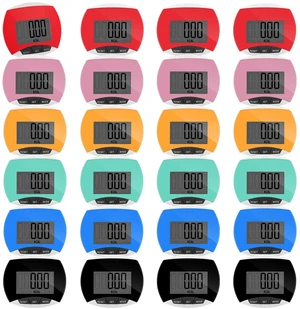 24 Pcs Pedometer for Walking Bulk, Mixed Colors, 24 Pcs | Lcd Step Counter with Calories Burned, Portable Accurately Step Tracker, Women Man Adults, Jogging Hiking Running Walking 24 Pcs Pedometer for Walking Bulk, Mixed Colors, 24 Pcs | Lcd Step Counter with Calories Burned, Portable Accurately Step Tracker, Women Man Adults, Jogging Hiking Running Walking