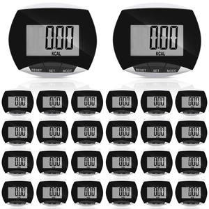 8 Pcs Pedometer Large LCD Display Walking Step Counter, Black 8 Pcs Pedometer Large LCD Display Walking Step Counter, Black