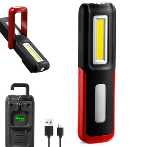 Men's Tool, Rechargeable LED Work Light BBQ Accessories with Magnetic Base & 360° Rotatable Hook, Multipurpose Mechanic Household Flashlight with Long Runtime,Red Men's Tool, Rechargeable LED Work Light BBQ Accessories with Magnetic Base & 360° Rotatable Hook, Multipurpose Mechanic Household Flashlight with Long Runtime,Red