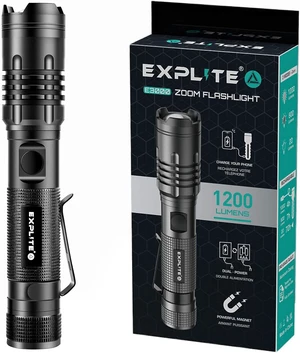 Rechargeable Zoom Flashlight with Diffuser & Clip Magnetic Cap, 3-in1 USB-C cable-IP66 Waterproof, High Lumen, Super Bright Portable Handheld LED Flash Light for Camping, Emergency, Outdoor Rechargeable Zoom Flashlight with Diffuser & Clip Magnetic Cap, 3-in1 USB-C cable-IP66 Waterproof, High Lumen, Super Bright Portable Handheld LED Flash Light for Camping, Emergency, Outdoor