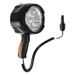 Handheld Spotlight up to 2000 Lumens Flashlight 12V Car Charger LED Spot Light with Hook Outdoor for Camping Boating Hiking Handheld Spotlight up to 2000 Lumens Flashlight 12V Car Charger LED Spot Light with Hook Outdoor for Camping Boating Hiking
