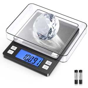 0.01g Small Digital Gram Scale, Upgraded 1kg Jewelry Scale | Larger Display, Hold Function, High Precision, Grams and Ounces for Herb, Coin, Powder,Yeast, Kitchen Black 0.01g Small Digital Gram Scale, Upgraded 1kg Jewelry Scale | Larger Display, Hold Function, High Precision, Grams and Ounces for Herb, Coin, Powder,Yeast, Kitchen Black