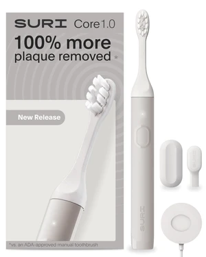 NEW Core Sonic Electric Toothbrush | Up to 4 Weeks Battery | Travel Head Cover | Pressure Sensor | Bio-Based Body* | 2-Minute Timer | Plant-Based Head - Grey NEW Core Sonic Electric Toothbrush | Up to 4 Weeks Battery | Travel Head Cover | Pressure Sensor | Bio-Based Body* | 2-Minute Timer | Plant-Based Head - Grey